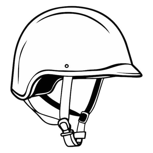 Militärische Helmillustration