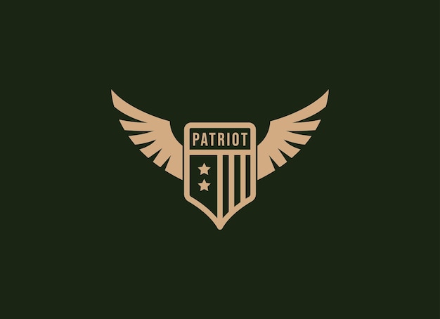 Vektor militärische veteranen armee patriotisches emblem abzeichen etikett logo design