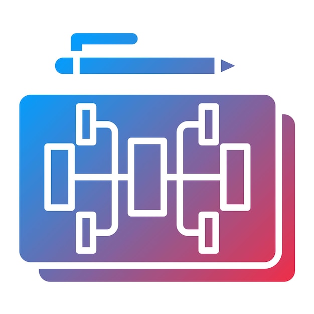 Mind-Mapping-Icon-Vektorbild kann zum Copywriting verwendet werden