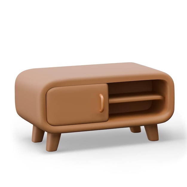 Mini-Buchregal mit Türen und leeren Regalen Möbel für Wohnzimmer, Schlafzimmer, Büro