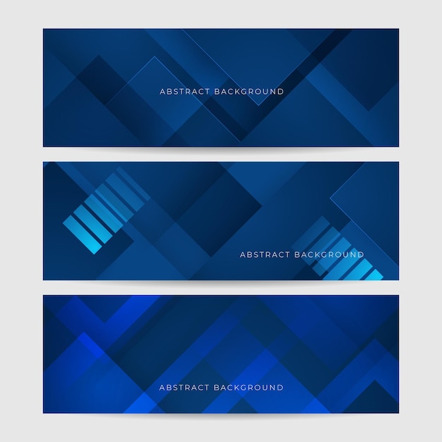 Vektor minimal geometrischer blauer banner-hintergrund abstraktes design vektor-abstraktes grafisches design banner-muster hintergrundvorlage