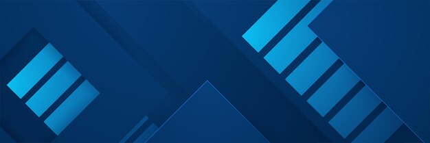 Minimal geometrischer blauer Banner-Hintergrund abstraktes Design Vektor-abstraktes grafisches Design Banner-Muster Hintergrundvorlage