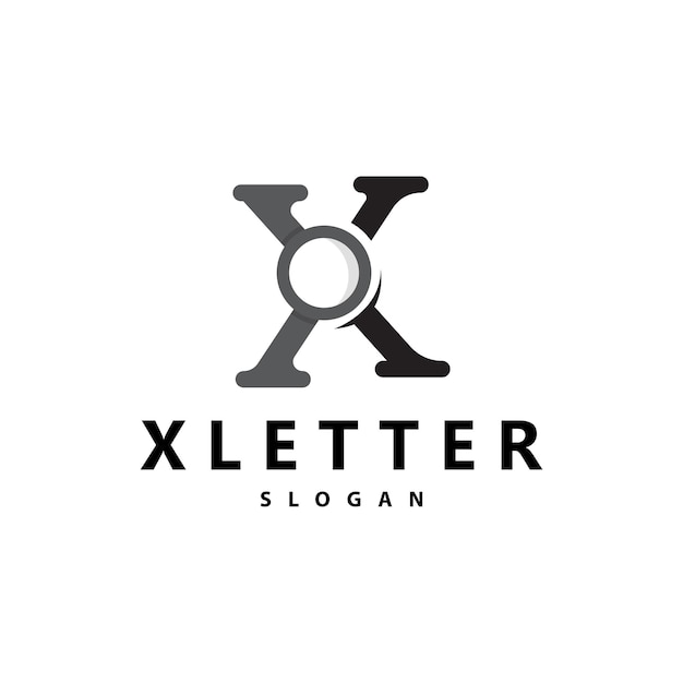 Minimal initial x letter logo modernes und luxuriöses geometrisches design icon vektor vorlageelement