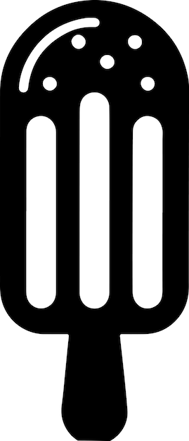 Minimal-stick-eis-vektor-symbol-zeichen, flaches symbol, schwarze farbsilhouette 4