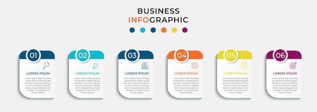 Minimale business infographics-vorlage