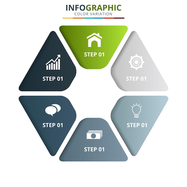 Minimale business infographics-vorlage.