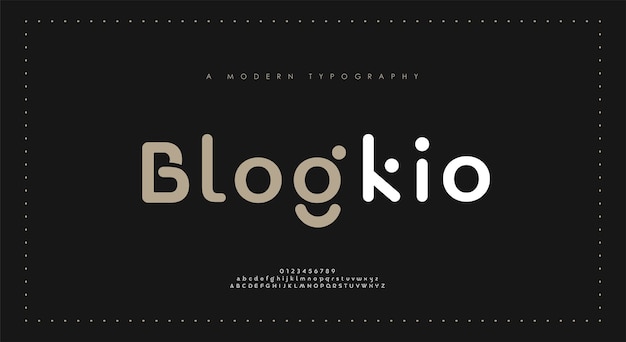 Minimale moderne alphabet-schriftarten. typografie minimalistische urbane digitale mode zukunft kreative logo-schriftart.