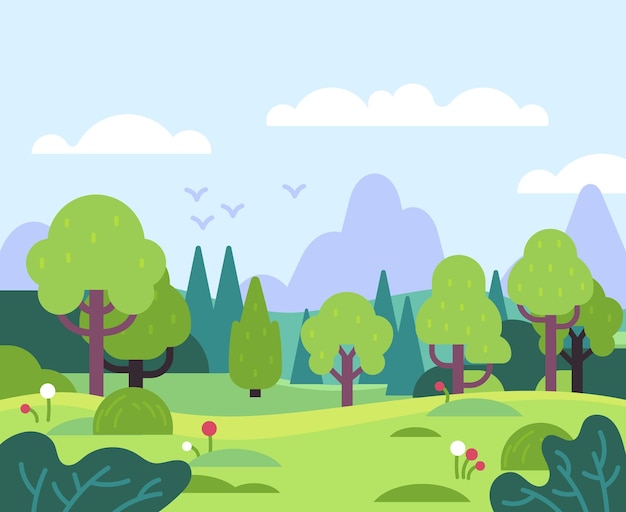 Minimale Sommerlandschaft