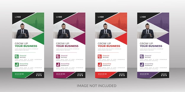 minimale und moderne dl-flyer-designvorlage