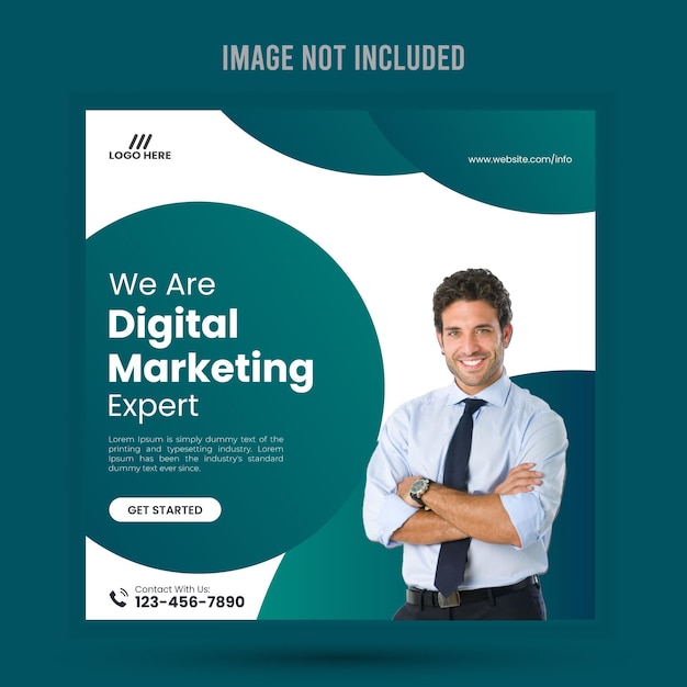 Minimale Vektor-Social-Media-Post-Design-Vorlage