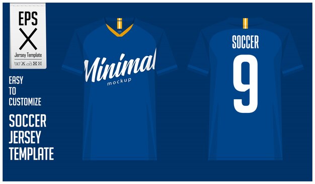 Minimaler trikot- oder fußball-trikotentwurf