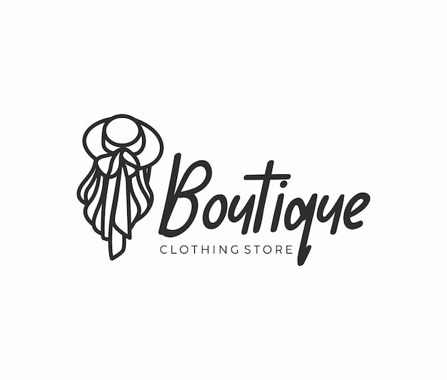 Minimales Boutique-Logo-Design