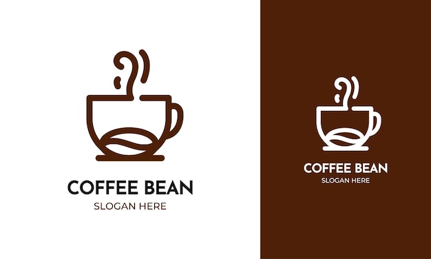 Minimales kaffee-logo-design