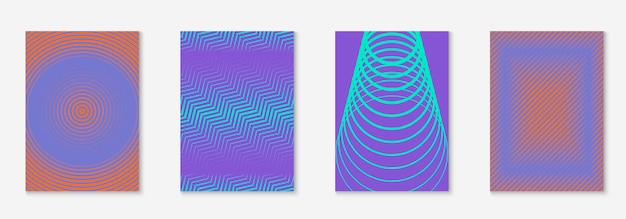 Vektor minimalistische abdeckungsvorlage mit gradienten