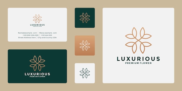 Minimalistische Blume, Lotus-Logo-Design für Ihre Mode, Spa, Resort