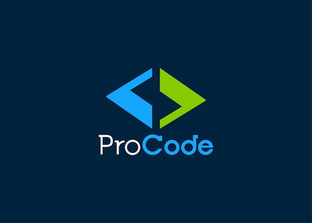Minimalistische Codierung Logo-Design-Vorlage Moderne Stil Programmierer-Logo
