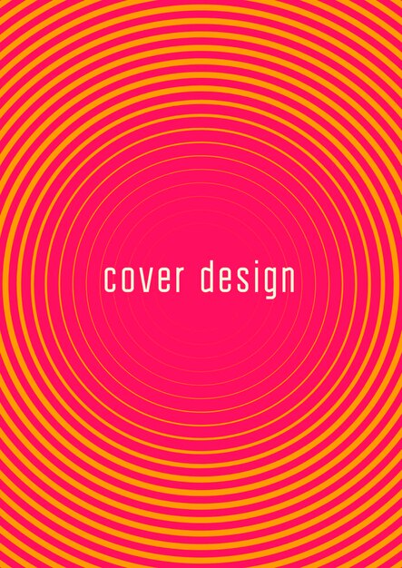 Minimalistische Cover-Vorlage mit Farbverläufen festgelegt