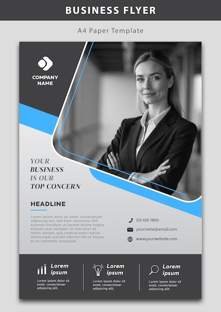 minimalistische Geschäftsflyer-Design-Vorlage