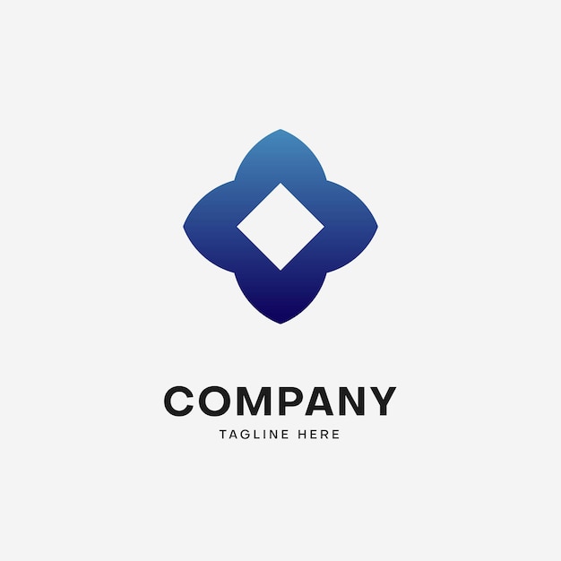 Vektor minimalistische gradient-logo-vorlage