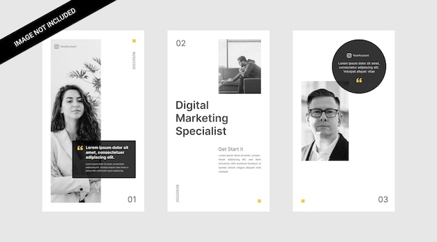 Minimalistische Instagram-Geschichten-Social-Media-Vorlage