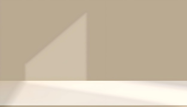 Minimalistische leere Bühne mit Schatten für die Produktpräsentation