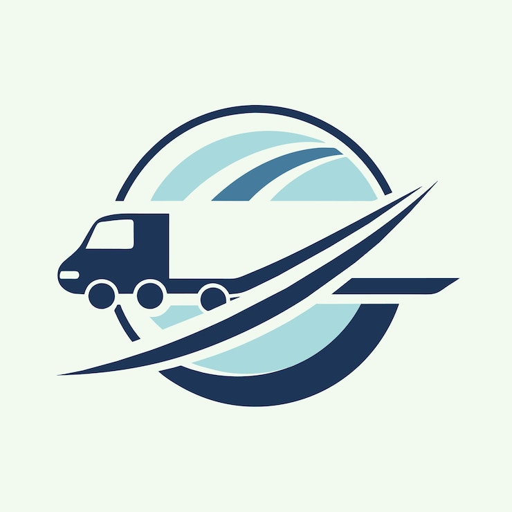 Vektor minimalistische logistik und transport logo vektor modernes stilvolles design hohe auflösung