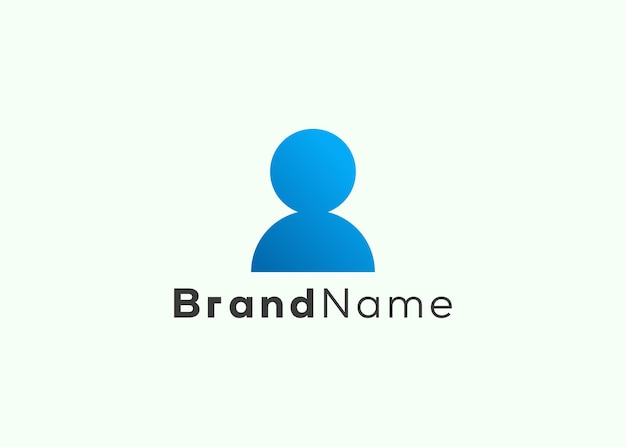 Minimalistische Mann Logo Design Vorlage Moderne Stil Mann Logo