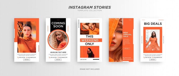 Minimalistische Mode Social Media Instagram Geschichte