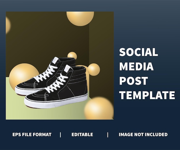 Vektor minimalistisches design für das design von social-media-postvorlagen