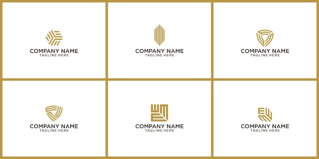 Minimalistisches, elegantes logo luxus-emblem-logo-vorlage