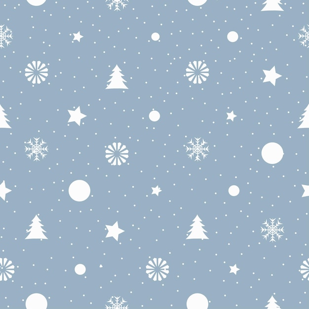 Minimalistisches frostiges Wintermuster