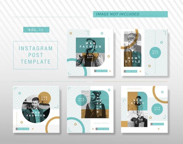 Minimalistisches instagram oder social media post design