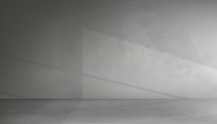 Vektor minimalistisches interieur mit schatten und licht