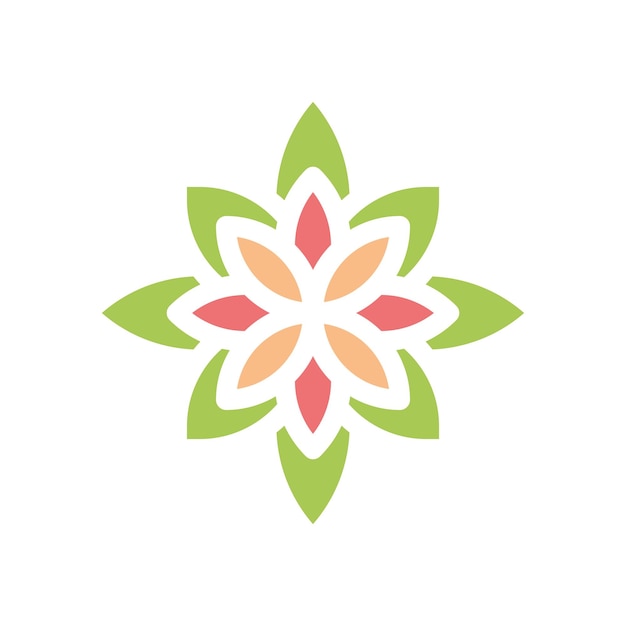 Vektor minimalistisches lotus-logo-design, isoliert auf weißem hintergrund