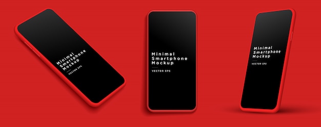 Minimalistisches modernes smartphone-modell