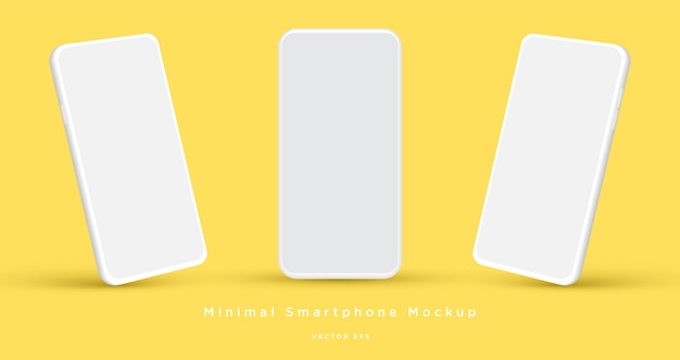 Vektor minimalistisches modernes smartphone-modell