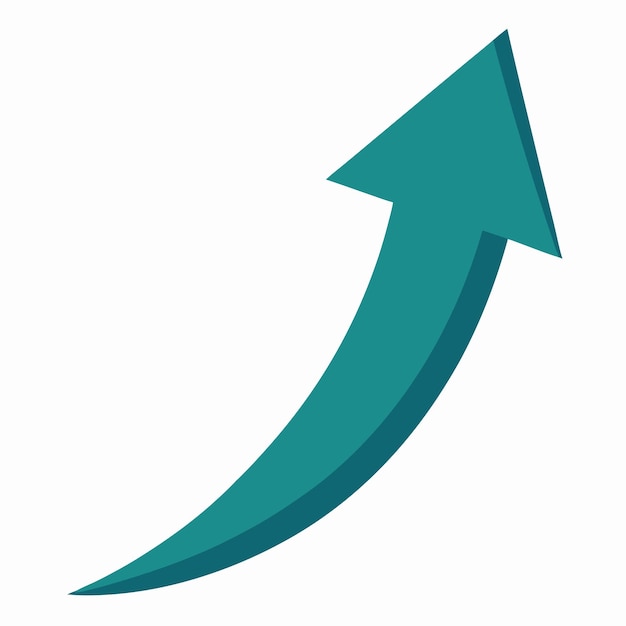 Minimalistisches rechts links oben nach unten Pfeil Flachvektor-Illustrations-Symbol für Webseiten-UI und App-Design