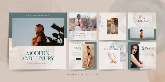 Minimalistisches Social-Media-Instagram-Feed-Post-Banner