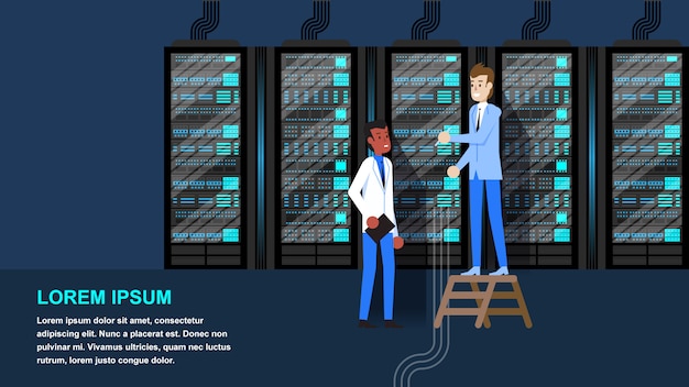 Mining Farm Rack-Diagnose und -Synchronisation.