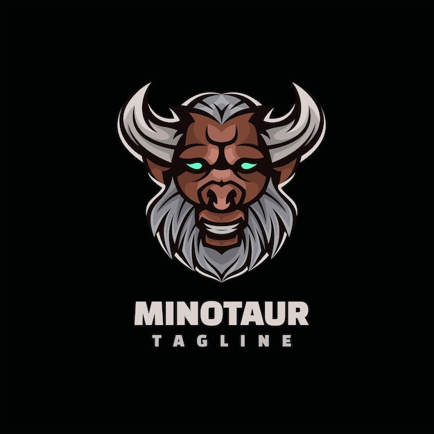 Vektor minotaurus-logo