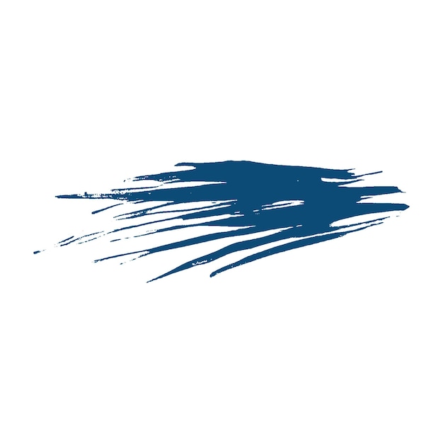 Mit Aquarell oder Tinte bemalte dunkelblaue Pinselstriche