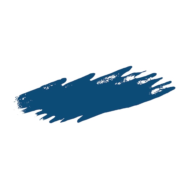 Mit Aquarell oder Tinte bemalte dunkelblaue Pinselstriche