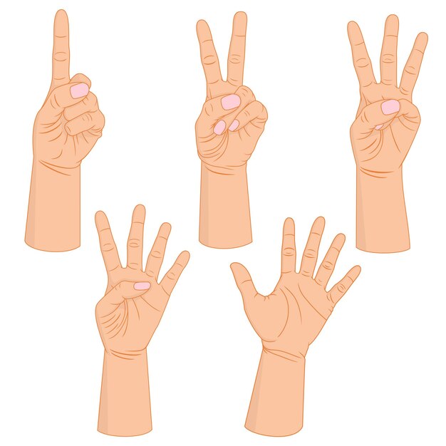 Mit der Hand zählen
