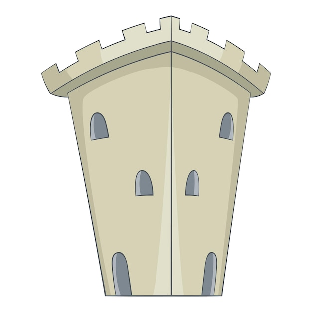 Mittelalterliche alte Festungs-Ikonen Cartoon-Illustration von Schlossen-Vektor-Iconen für das Web-Design
