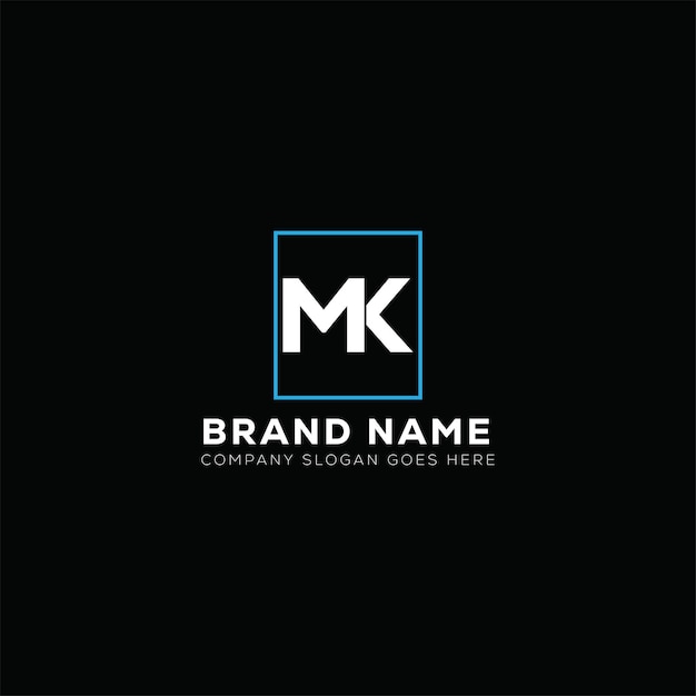MK-Letter-Logo-Design MK-Geschäfts- und Immobilienmonogram-Logovektorvorlage