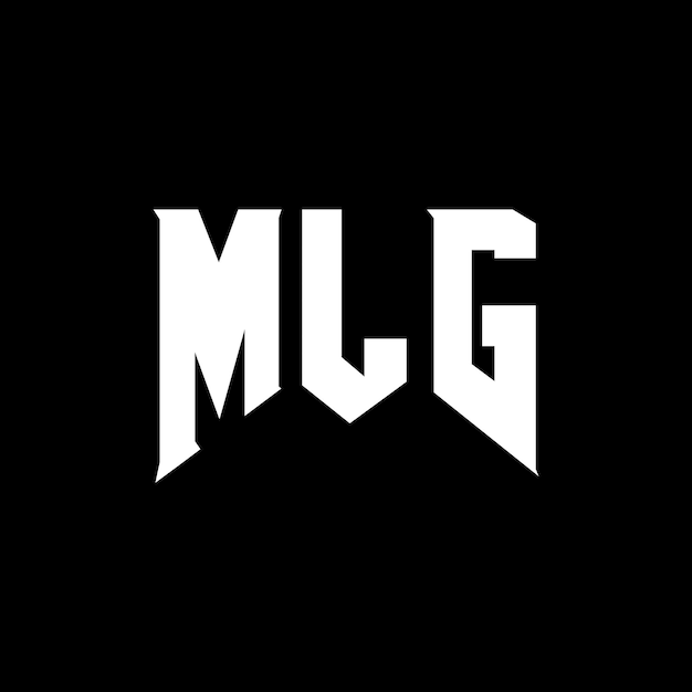 MLG Buchstaben-Logo-Design für das Technologieunternehmen MLG Logo-Design Schwarz-Weiß-Farbkombination MLG Logo MLG Vektor MLG Design MLG Icon MLG Alphabet MLG Typografie Logo-Design