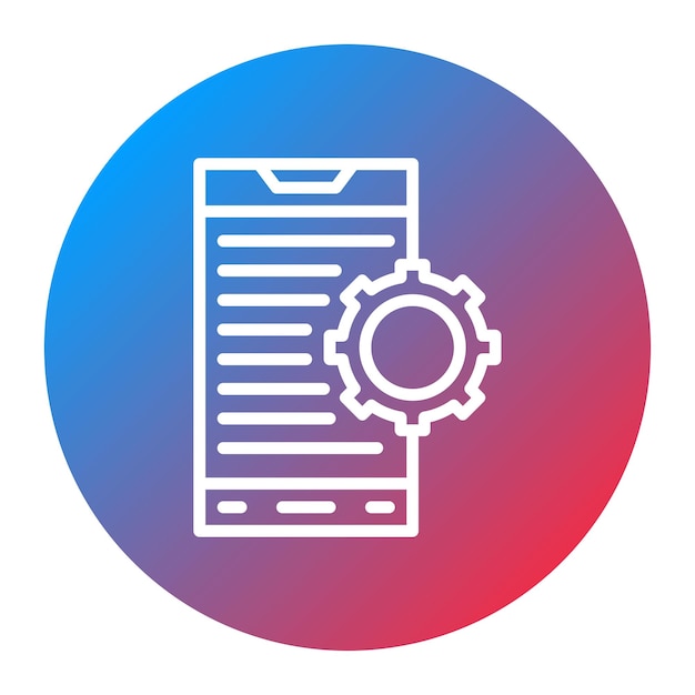 Mobile App-Entwicklung Icon-Vektor-Bild Kann für professionelle Dienste verwendet werden