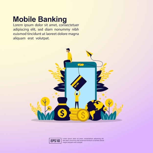 Mobile banking banner