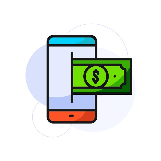 Mobile-banking-illustrationsdesign vektorillustration