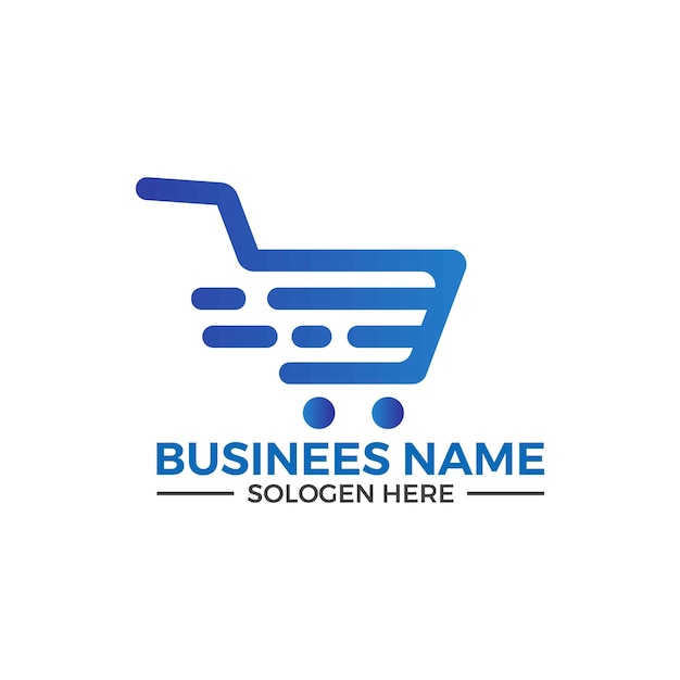 Mobile-Shop-Logo. E-Shop-Logo. Online-Shopping-Logo oder E-Commerce-Logo